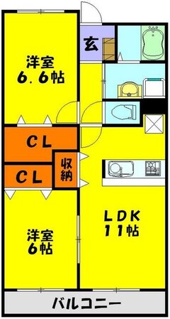 エステート新座の物件間取画像